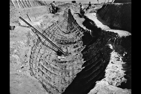 The Sutton Hoo ship excavation 1939